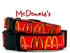 McDonald's dog collar handmade adjustable buckle 1"or 5/8" wide or leash Petcollarshandmade