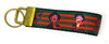Freddy Krueger Key Fob Wristlet Keychain 1"wide Zipper pull Camera strap horror Petcollarshandmade