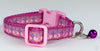 Mermaid Scales cat or small dog collar 1/2"wide adjustable handmade or leash - Petcollarshandmades