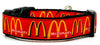 McDonald's dog collar handmade adjustable buckle 1"or 5/8" wide or leash Petcollarshandmade