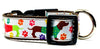 Dachshunds dog collar handmade adjustable buckle collar 1" or 5/8"wide or leash - Petcollarshandmades
