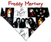 Freddy Mercury Queen Dog Bandana Over the Collar dog bandana Dog collar bandana Petcollarshandmade