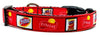 Fritos Dog collar handmade adjustable buckle collar 5/8" wide leash fabric - Petcollarshandmades