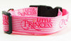 Princess Dog collar handmade adjustable buckle collar 1" wide or leash Pink $6 - Petcollarshandmades