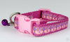 Mermaid Scales cat or small dog collar 1/2"wide adjustable handmade or leash - Petcollarshandmades