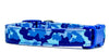 Blue Camo dog collar handmade adjustable buckle collar 5/8" wide or leash Petcollarshandmade