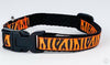 Zebra Print cat & small dog collar 1/2" wide adjustable handmade bell leash - Petcollarshandmades