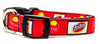 Fritos Dog collar handmade adjustable buckle collar 5/8" wide leash fabric - Petcollarshandmades