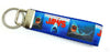 Jaws movie Key Fob Wristlet Keychain 1"wide Zipper pull Camera strap handmade - Petcollarshandmades