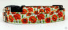 Flowers dog collar handmade adjustable buckle collar 5/8" wide or leash fabric - Petcollarshandmades