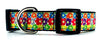 Marimekko Flowers dog collar handmade adjustable buckle collar 1" wide or leash Petcollarshandmade
