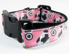 Pugs dog collar Handmade adjustable buckle collar 1" wide or leash Petcollarshandmade