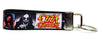Ozzy Osbourne Key Fob Wristlet Keychain 1"wide Zipper pull Camera strap handmade - Petcollarshandmades