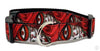 Day Of The Dead dog collar handmade adjustable buckle collar 1"wide or leash - Petcollarshandmades