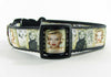 Marilyn dog collar handmade $6 adjustable buckle collar 1" wide leash fabric - Petcollarshandmades