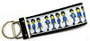 The Beatles Key Fob Wristlet Keychain 1 1/4"wide Zipper pull Camera strap - Petcollarshandmades