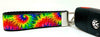 Tie Dye Key Fob Wristlet Keychain 1"wide Zipper pull Camera strap handmade Petcollarshandmade