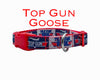 Top Gun Goose dog collar handmade adjustable buckle 5/8" wide or leash Movie Petcollarshandmade