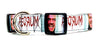 Redrum The Shining dog collar handmade adjustable buckle collar 1" wide or leash Petcollarshandmade