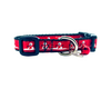 Snowman cat or small dog collar 1/2" wide adjustable handmade or leash Petcollarshandmade