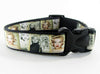 Marilyn dog collar handmade $6 adjustable buckle collar 1" wide leash fabric - Petcollarshandmades