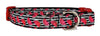 Watermelon dog collar handmade adjustable buckle collar 5/8" wide or leash - Petcollarshandmades