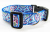 Paisley dog collar handmade adjustable buckle collar 1"wide or leash Petcollarshandmade