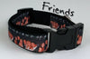 Friends dog collar Handmade adjustable buckle collar 1" wide or leash TV show - Petcollarshandmades