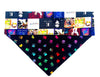 Elton John Dog Bandana Over the Collar dog bandana Dog collar bandana Rock Petcollarshandmade