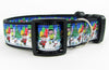 Christmas dog collar Handmade adjustable buckle collar 1" wide or leash Petcollarshandmade