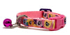 My Little Pony cat & small dog collar 1/2"wide adjustable handmade bell or leash - Petcollarshandmades