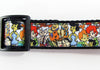 Flintstones dog collar handmade adjustable buckle collar 1" wide or leash fabric Petcollarshandmade