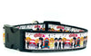 Grease dog collar Handmade adjustable buckle collar 1" wide or leash movie Petcollarshandmade