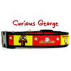 Curious George dog collar Handmade adjustable buckle 1" or 5/8" wide or leash Petcollarshandmade