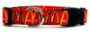 McDonald's Dog collar handmade adjustable buckle 5/8" wide or leash Petcollarshandmade