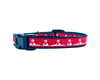 Snowman cat or small dog collar 1/2" wide adjustable handmade or leash Petcollarshandmade