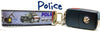 Police Key Fob Wristlet Keychain 1"wide Zipper pull Camera strap handmade Petcollarshandmade