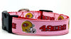 SF 49ERS girl dog collar handmade adjustable buckle 1" or 5/8" wide or leash Petcollarshandmade