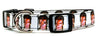 David Bowie dog collar handmade adjustable buckle collar 5/8" wide or leash - Petcollarshandmades