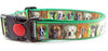 Puppies dog collar handmade adjustable buckle collar 1"wide or leash fabric - Petcollarshandmades