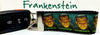 Frankenstein Key Fob Wristlet Keychain 1 1/4"wide Zipper pull Camera strap - Petcollarshandmades