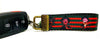 Freddy Krueger Key Fob Wristlet Keychain 1"wide Zipper pull Camera strap horror Petcollarshandmade