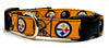 Steelers dog collar handmade adjustable buckle collar 5/8" wide or leash Petcollarshandmade