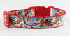 Skittles dog collar Handmade adjustable buckle collar 1" or 5/8" wide or leash Petcollarshandmade