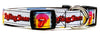 Rolling Stones dog collar handmade adjustable buckle collar 5/8" wide or leash Petcollarshandmade