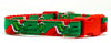 Grinch dog collar handmade adjustable buckle collar 5/8" wide or leash handmade - Petcollarshandmades
