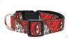 Day Of The Dead dog collar handmade adjustable buckle collar 1"wide or leash - Petcollarshandmades
