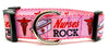 Nurses Rock dog collar handmade adjustable buckle collar 1" wide or leash - Petcollarshandmades