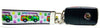 VW Bus Key Fob Wristlet Keychain 1 1/4"wide Zipper pull Camera strap - Petcollarshandmades