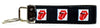 Rolling Stones Key Fob Wristlet Keychain 1"wide Zipper pull Camera strap - Petcollarshandmades